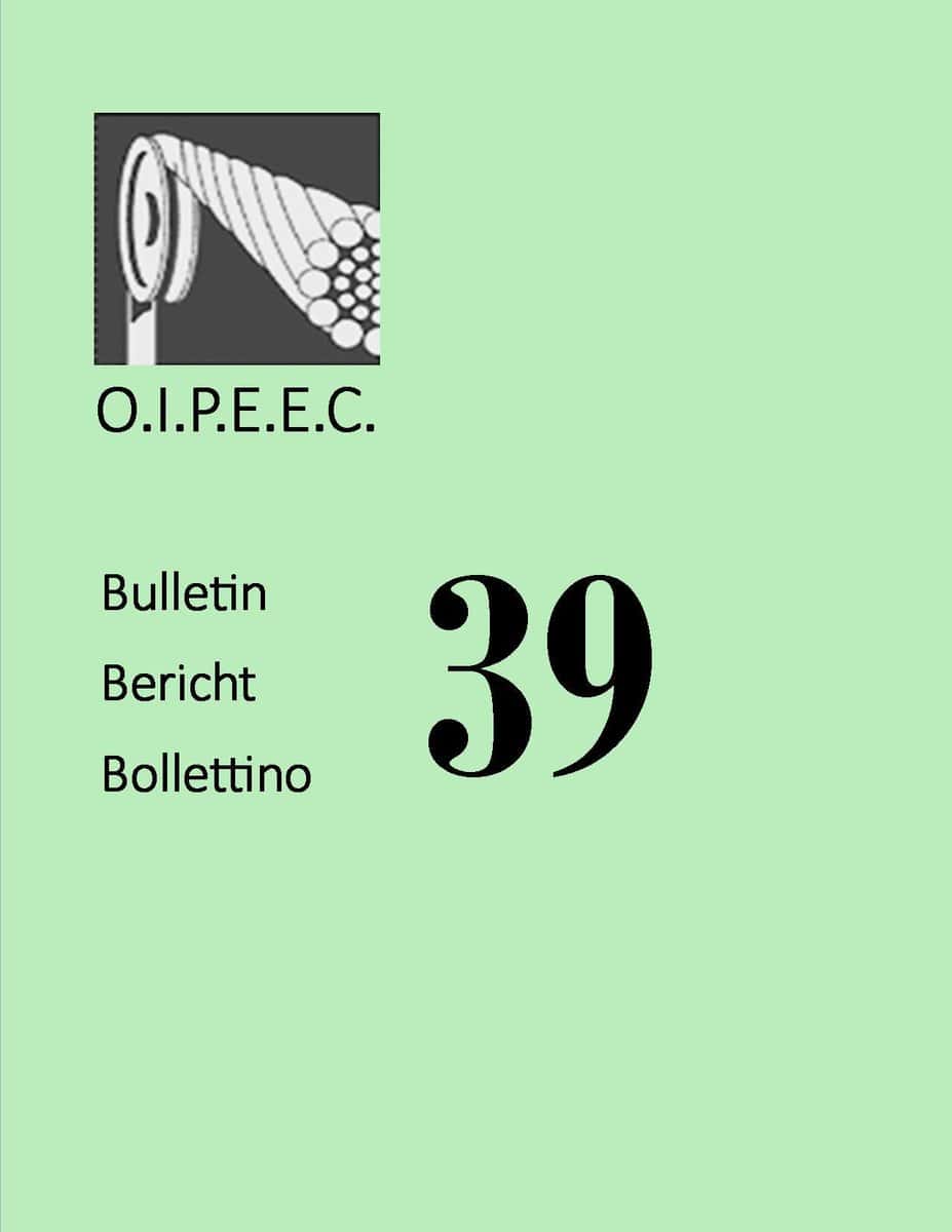 O.i.p.e.e.c. Bulletin 39 Cover Page Featuring Logo And Publication Details, Promoting Educational Resources And Literature For Professional Development.