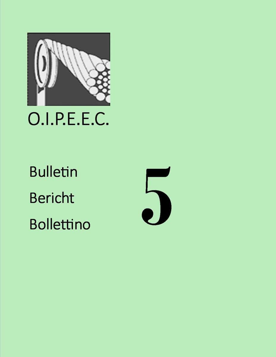Colorful Bulletin Cover Featuring The Oipeec Logo, Issue Number 5, And Multilingual Titles In Bulletin, Bericht, And Bollettino, Representing Educational Publication Themes.