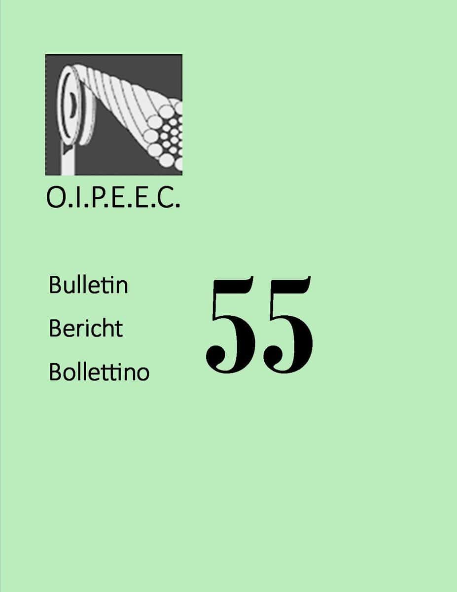 Colorful Oipeec Book Store Bulletin Cover With Multilingual Issue Number 55, Featuring Logo And Publication Details For Educational Literature And Conference Materials.