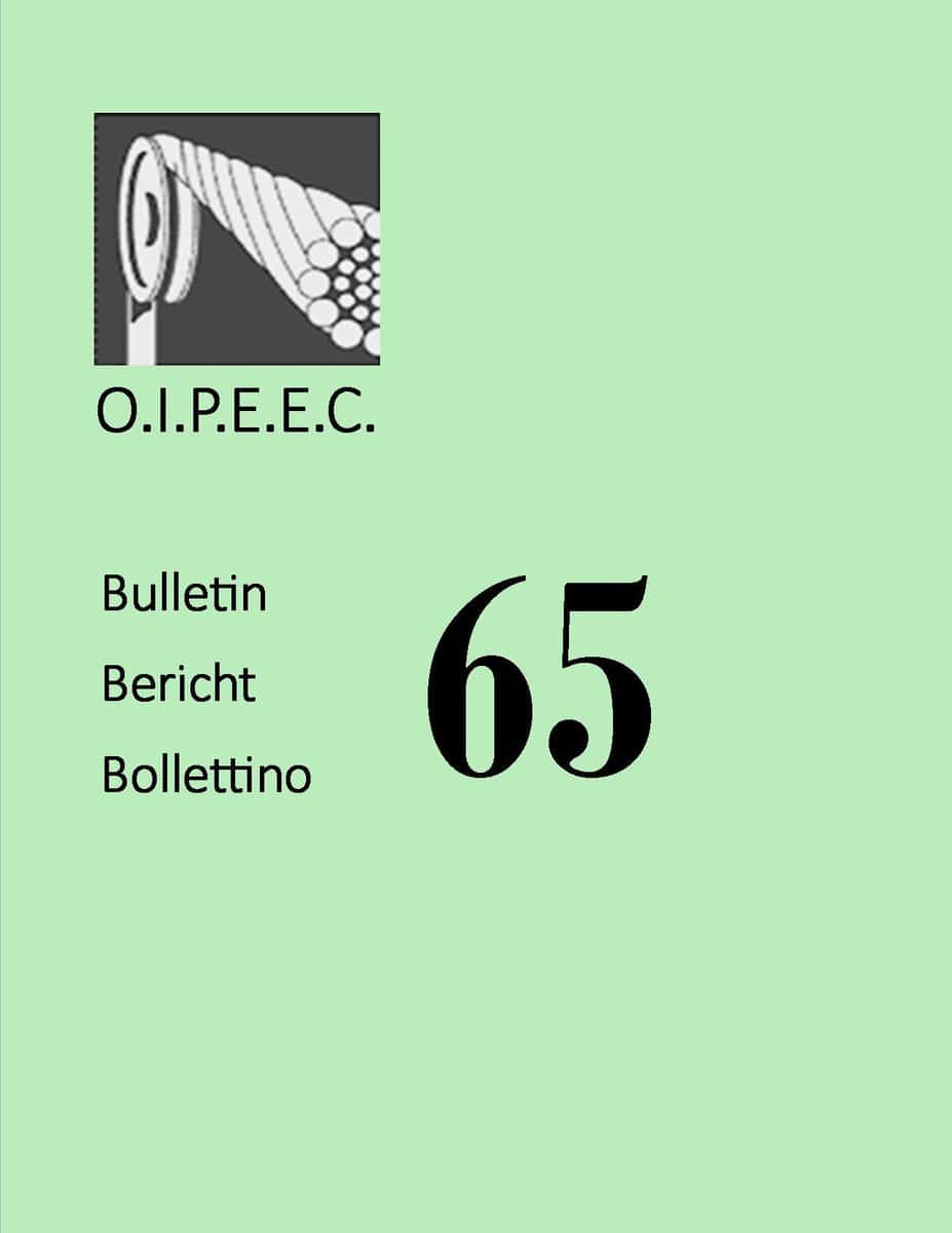 Vintage Bulletin Cover For Oipeec Book Store, Featuring Multilingual Issue Number 65, With Educational And Library Themes.