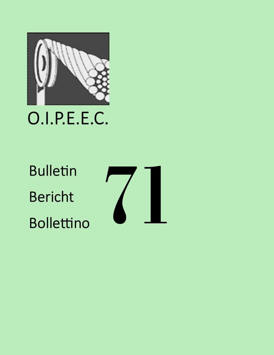 Colorful Oipeec Book Store Bulletin Cover Featuring Multiple Languages And Publication Number 71 For Educational And Professional Resources.