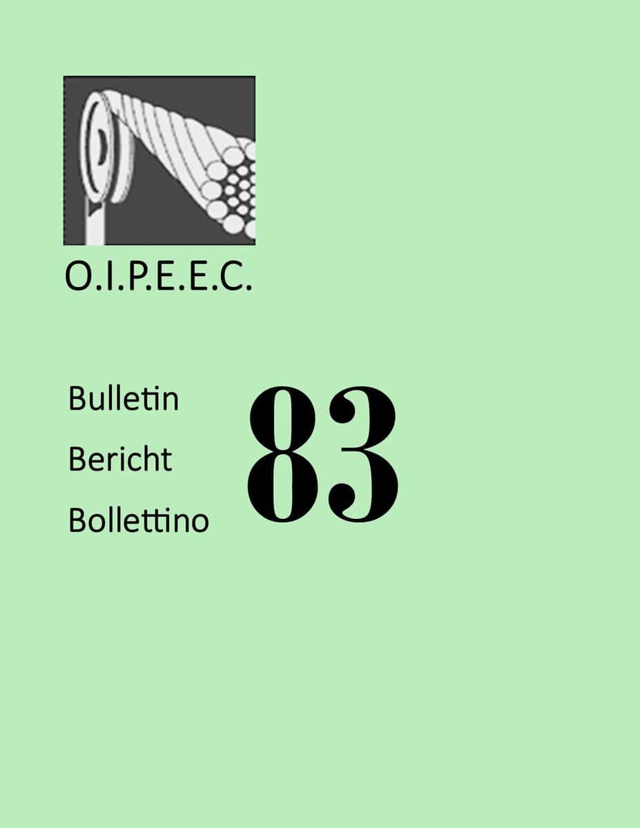Colorful Oipeec Book Store Bulletin Cover Featuring International Newsletter Number 83 With Tabloid-Style Design And Multiple Languages.