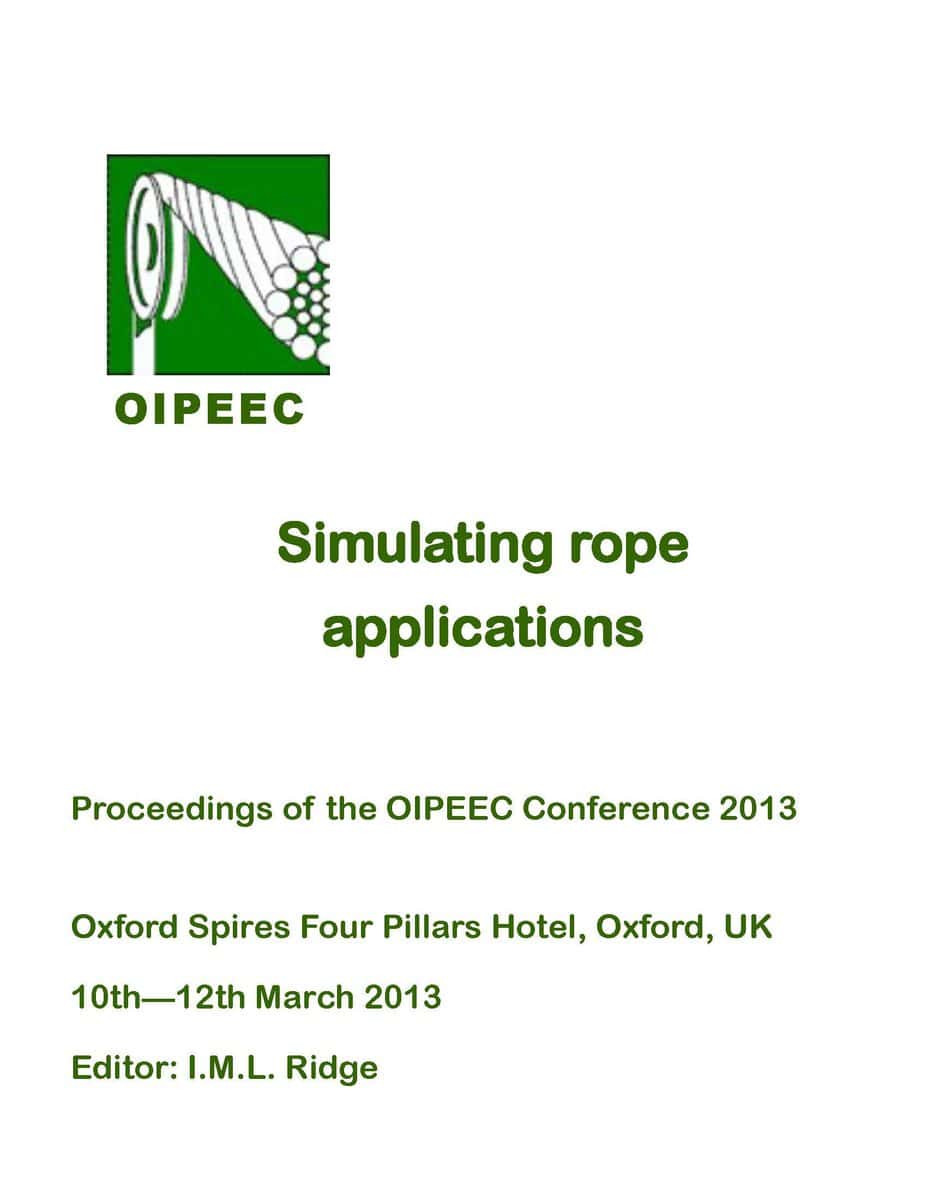 Steel Rope Simulation For Industrial Applications And Safety Training At Oipeec Book Store.