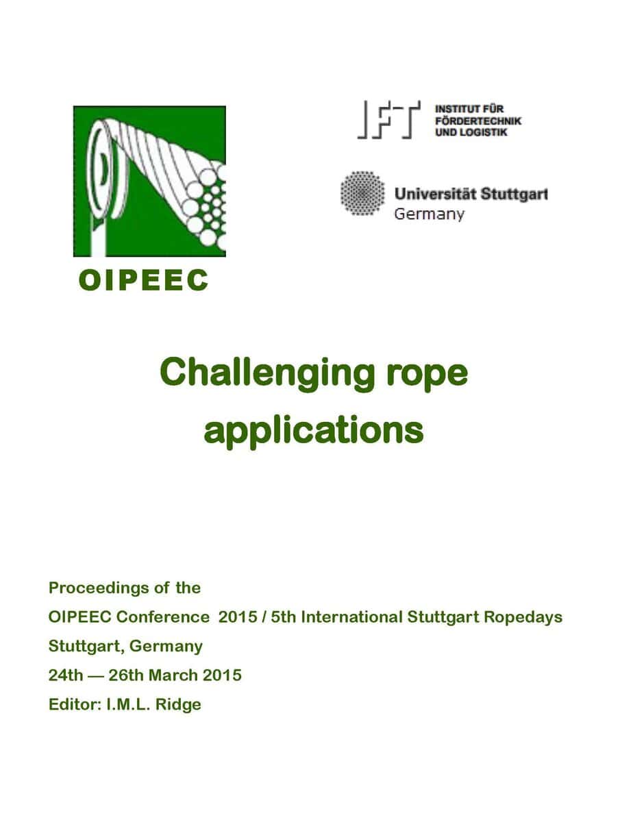 Challenging Rope Applications Book Cover, Featuring Technical Conference Proceedings On Rope Technology, Safety, And Engineering, From The 5Th International Stuttgart Ropetys Conference.