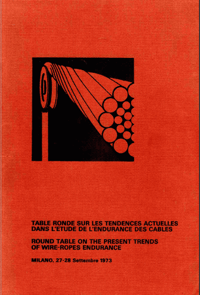Optical Fiber Cable Book Cover, Focusing On Wire-Rope Endurance And Current Trends, Published By Oipeec, Milano, 1973, Showcasing Technical Research And Industry Standards.