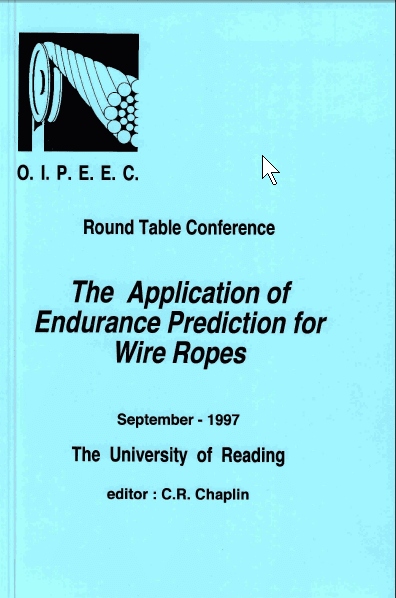 Oipeec Book Store Offers Specialized Publications On Wire Rope Endurance Prediction, Including Technical Conference Proceedings And Industry Research, Perfect For Engineers And Industry Professionals.