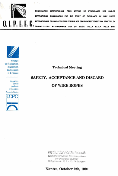 Oipeec Book Store Showcasing Technical Publications On Wire Ropes Safety Standards And Engineering Guidelines For Industry Professionals And Researchers.