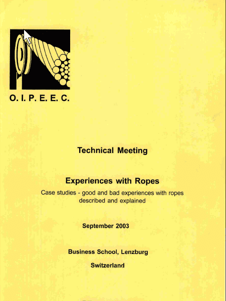 A Photo Of The Oipeec Book Store Featuring A Yellow Cover With The Oipeec Logo And Event Details About Experiences With Ropes And Case Studies.