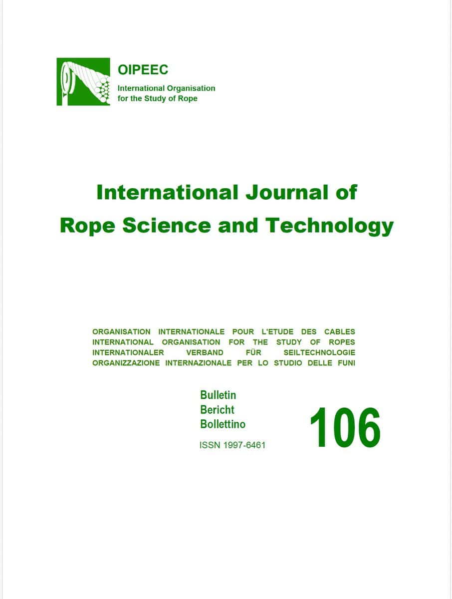 International Journal Of Rope Science